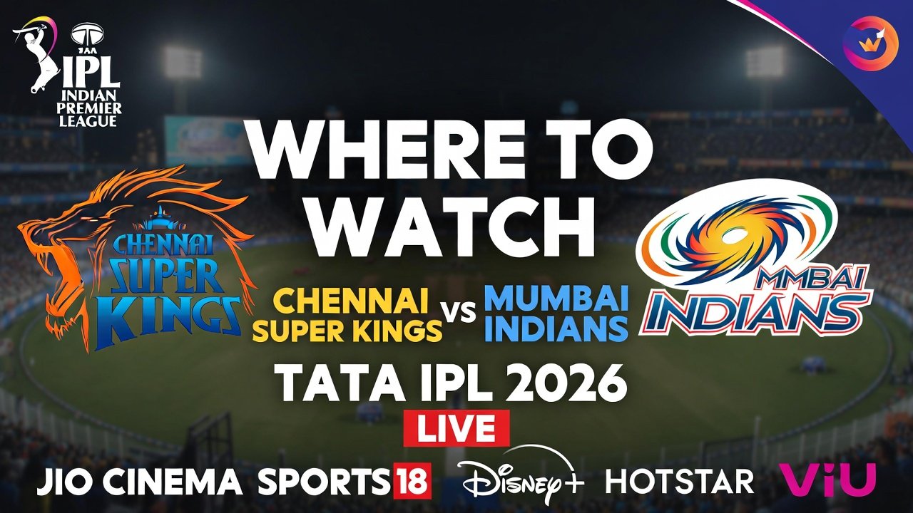 Where to Watch Chennai Super Kings vs Mumbai Indians