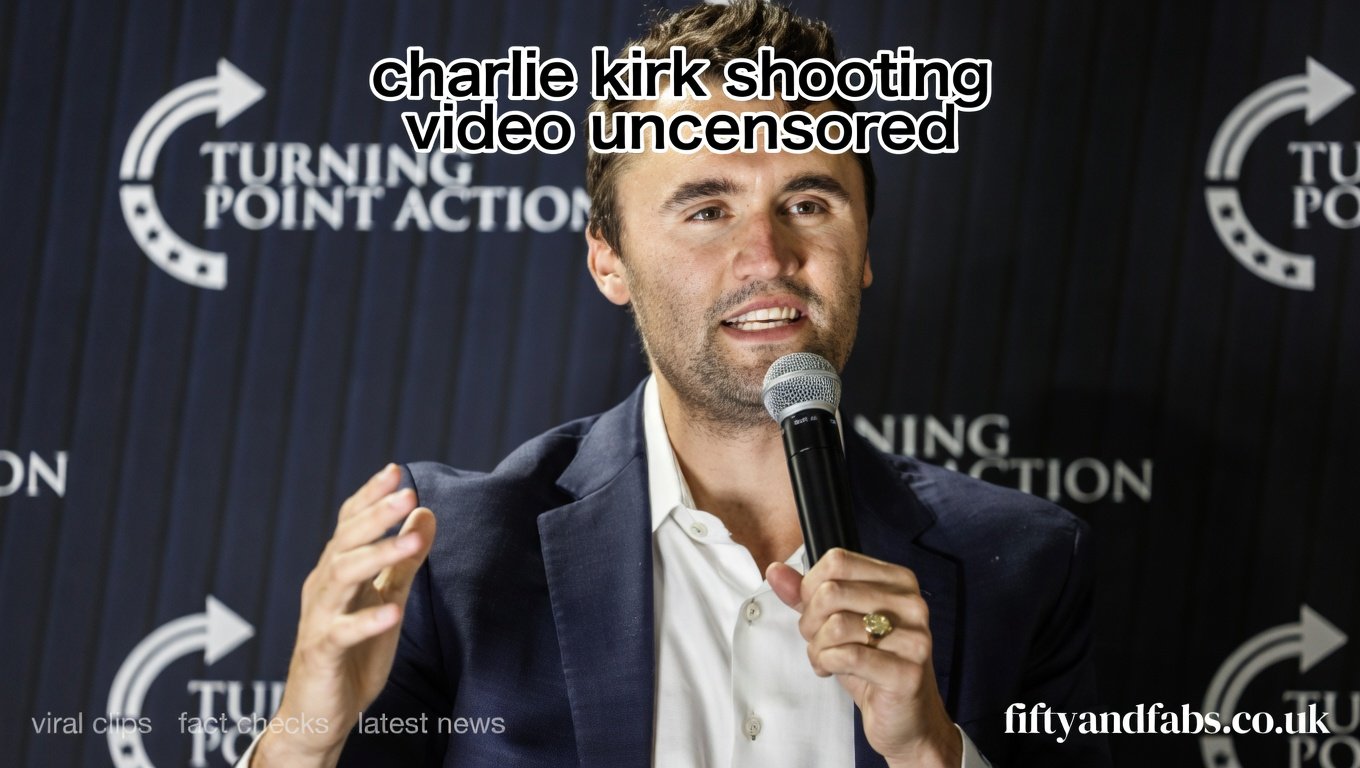 charlie kirk shooting video graphic