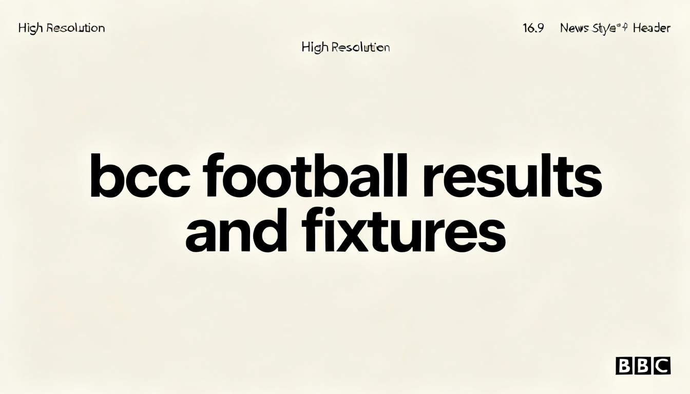 bbc football results and fixtures